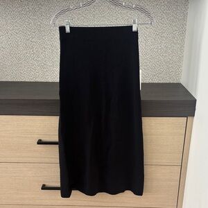 Electric & Rose Classic Black Midi Skirt
